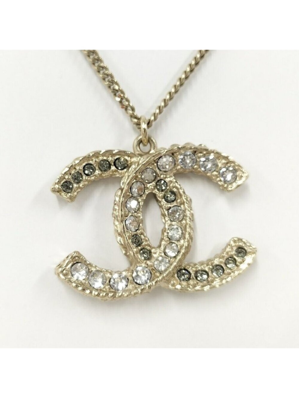 Chanel Necklace CC Logo CC Plated Gold